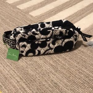Vera Bradley Night and Day Trip Kit NWT Makeup Cosmetic Bag Black White